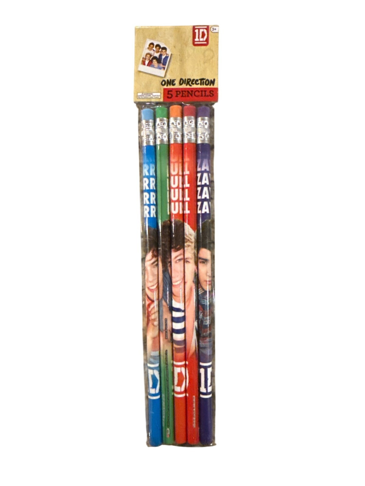1D One Direction GROUP Pencil 5pc Set-Pack Featuring with Band Member Images 1a