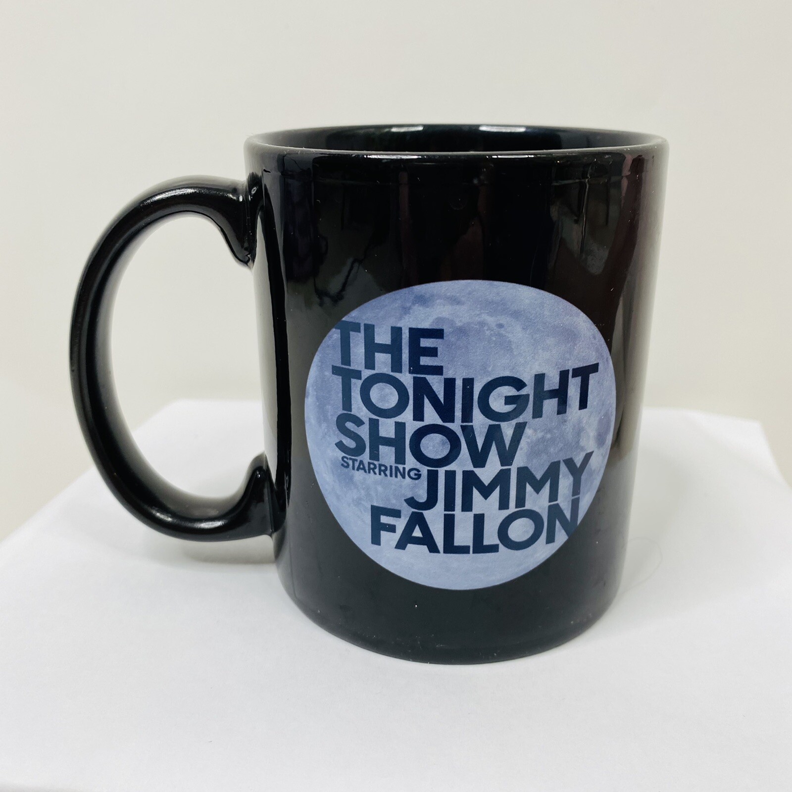 Official The Tonight Show Starring Jimmy Fallon Ceramic Mug Black 11oz 2014 NBC
