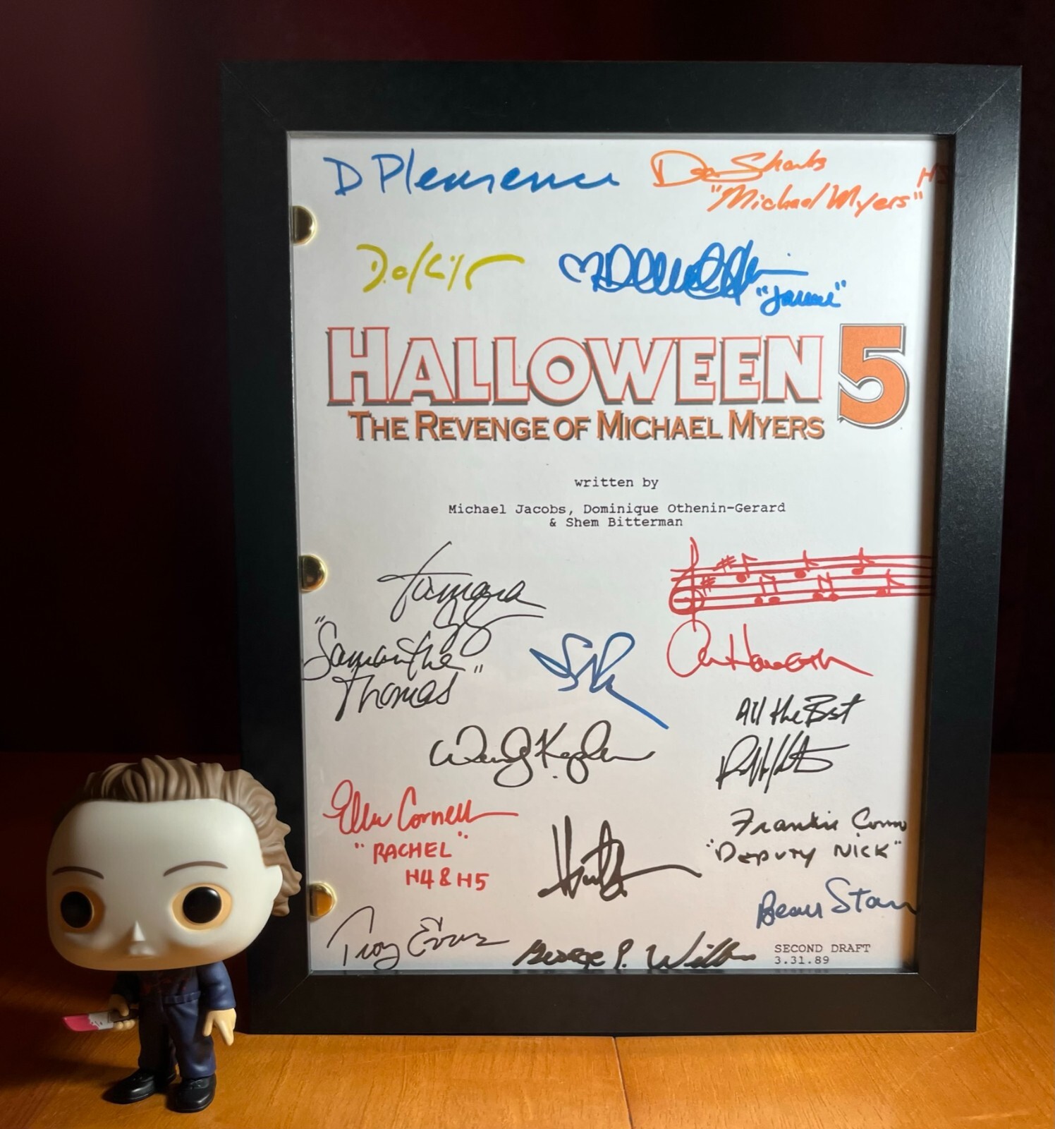 Halloween 1-8 Script Bundle Signed- Autograph Reprints- 8 Scripts- Michael Myers