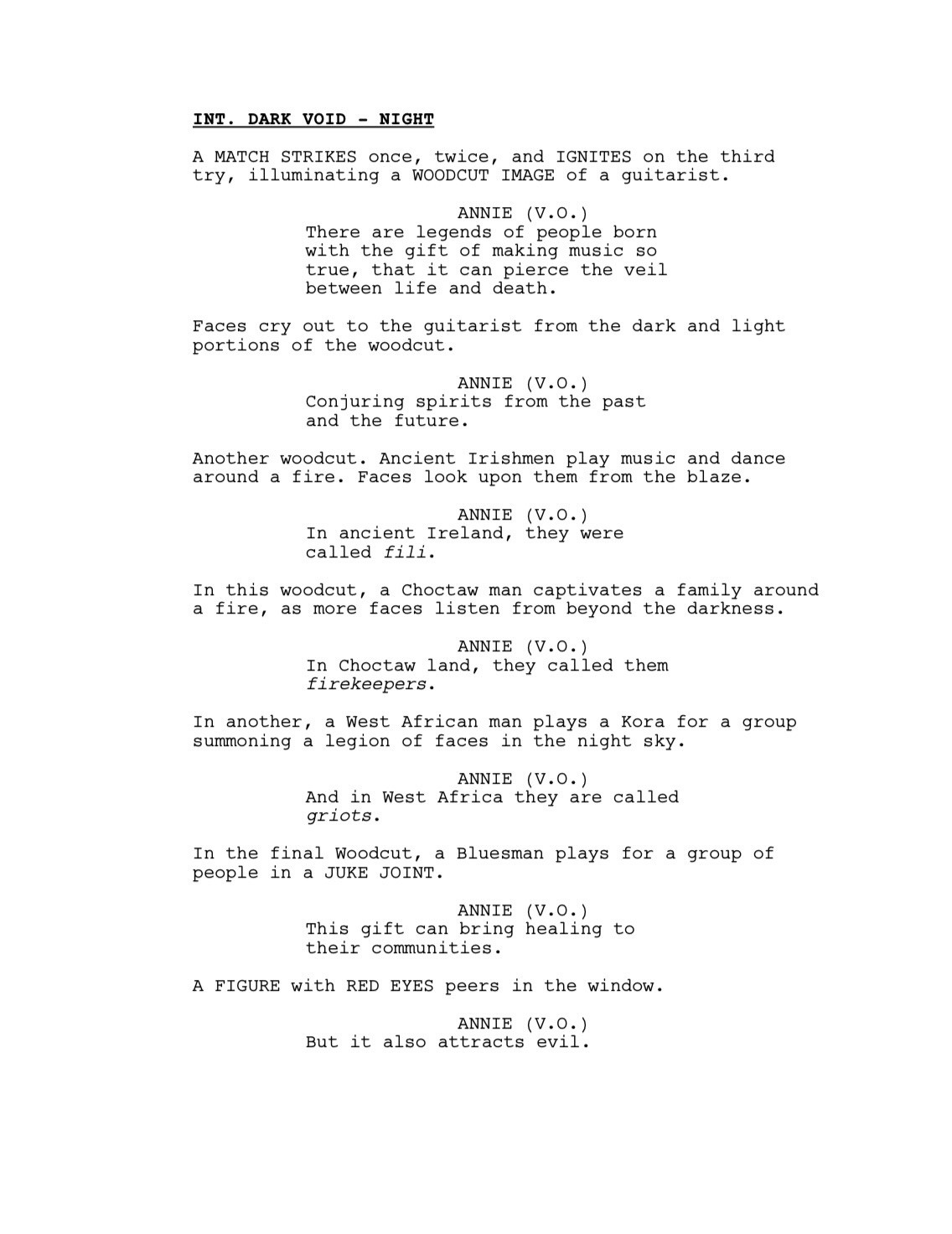 Sinners Screenplay by Ryan Coogler