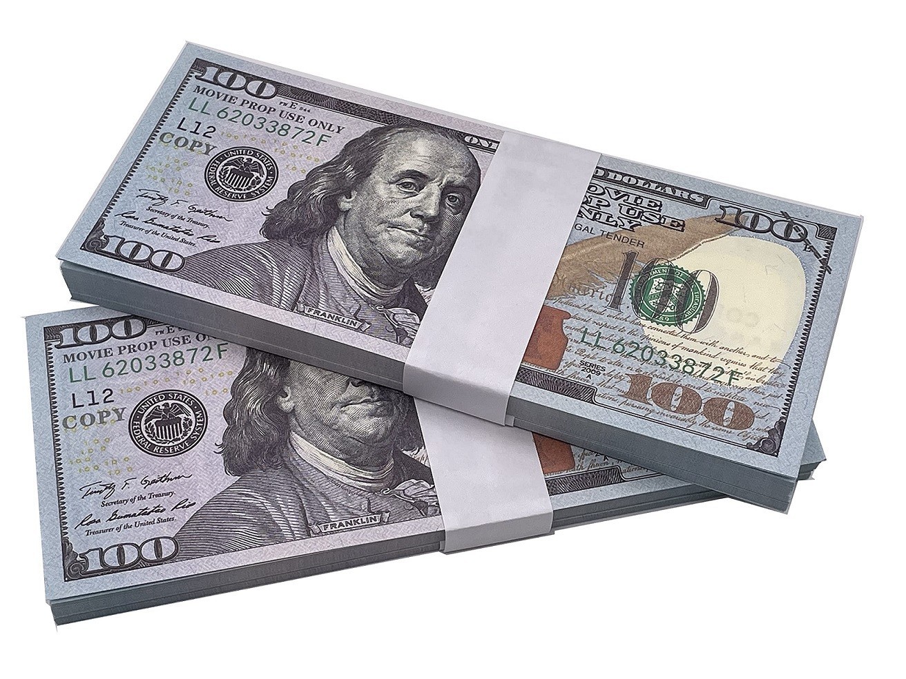 200 pieces ($20,000) Video “PROP” Money $100 Bills – FAST Shipping!