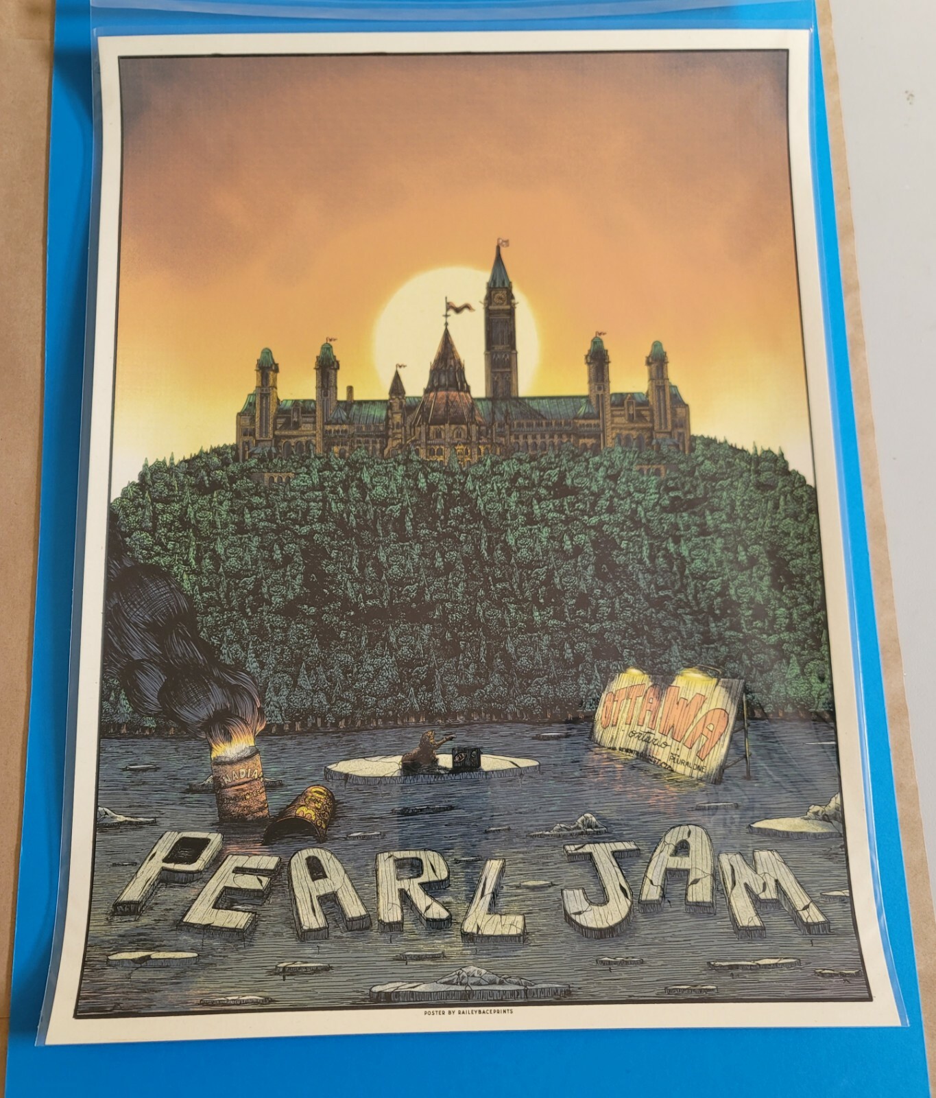 Pearl Jam – 2020 Bailey Race poster Ottawa, Canada