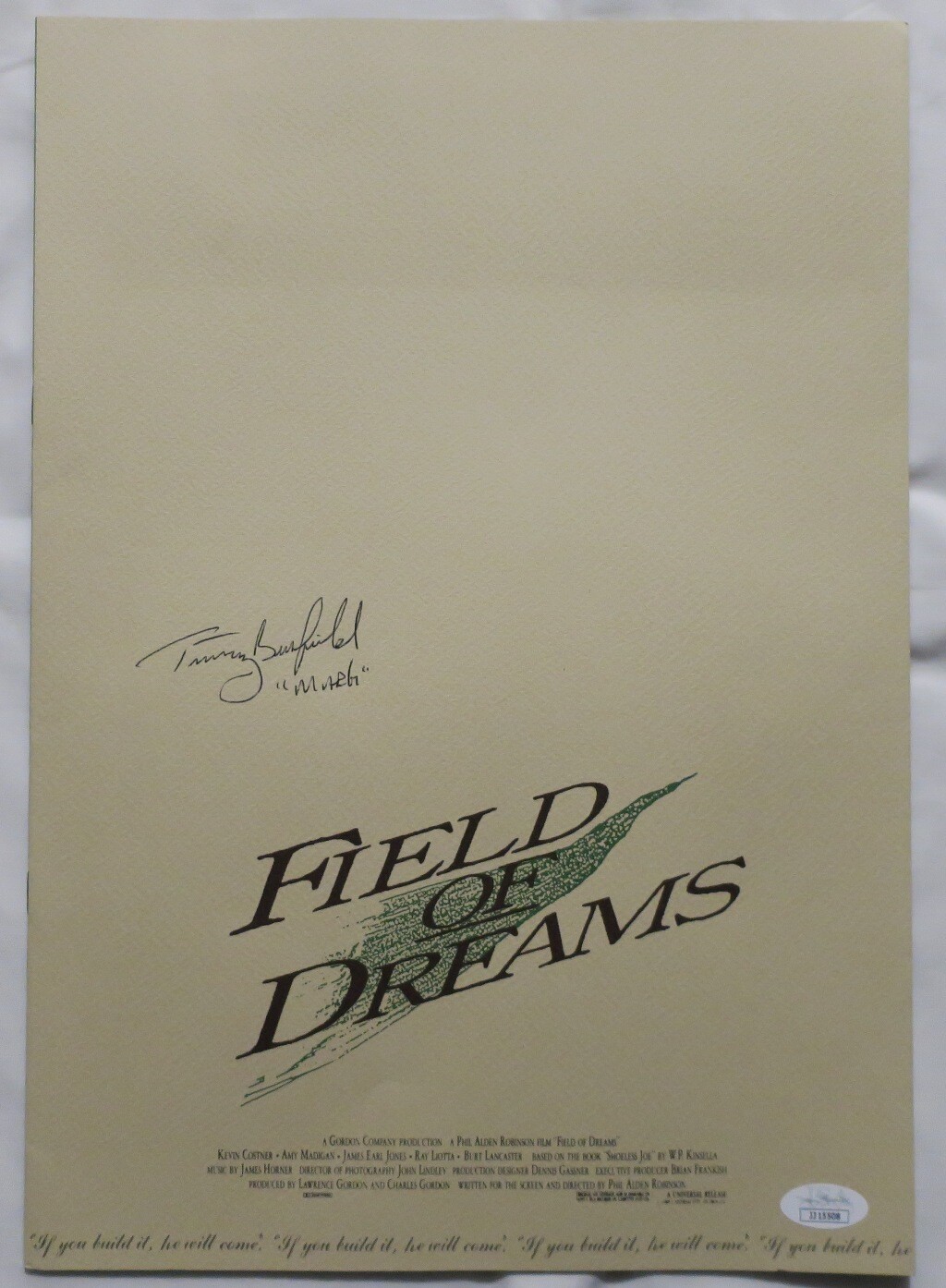 Timothy Busfield Signed Field of Dreams Autographed Japanese Program JSA COA