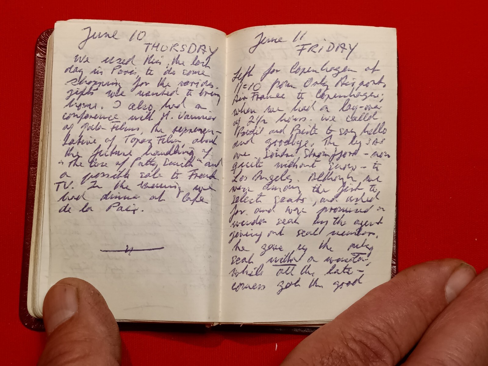 J. Melchior. Famous Sci Fi filmaker. 1965 Europe travel journal. Very Rare.