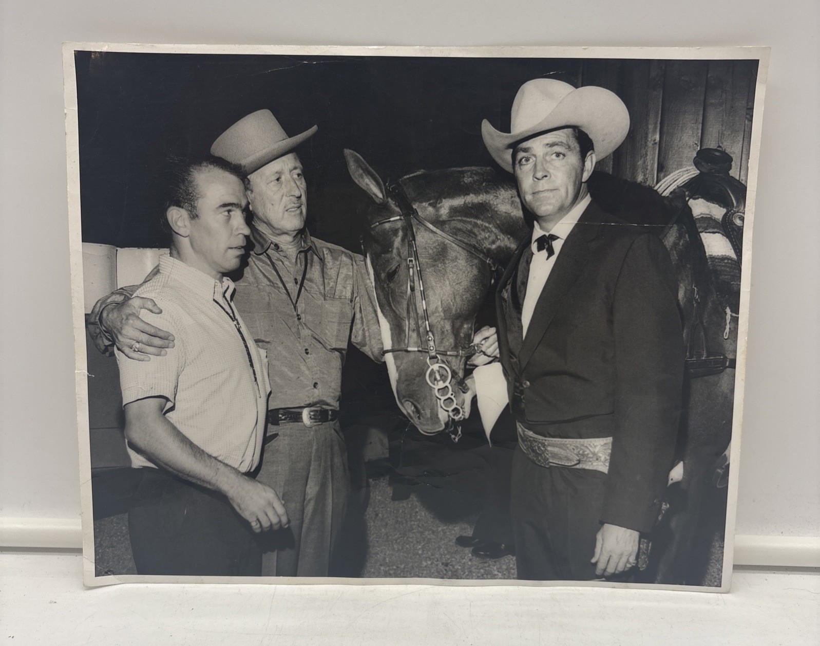 VINTAGE 1940s Black & White Western Photo – 8”x10”