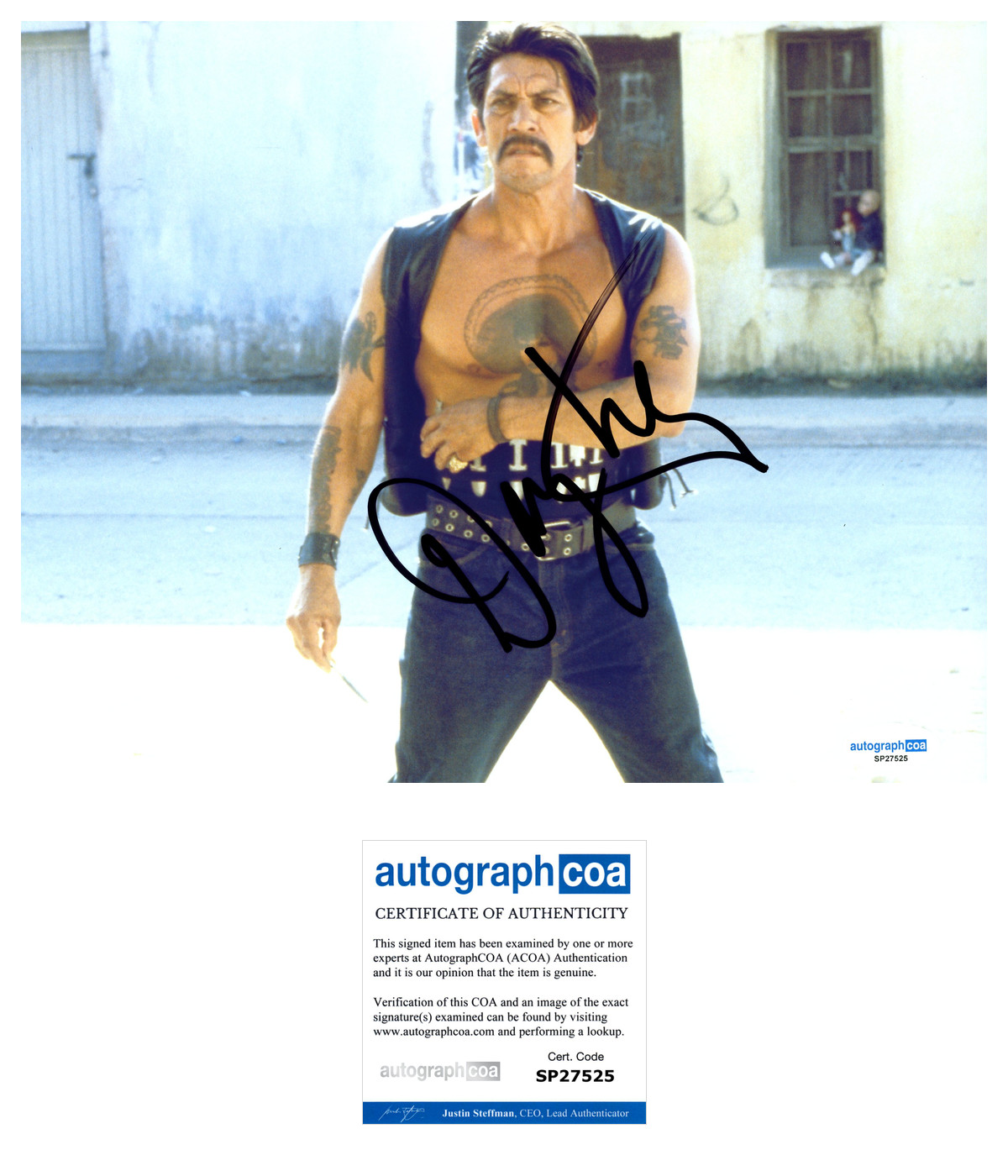 Danny Trejo ‘Desperado’ Signed 8×10 Photo Autograph ‘Navajas’ ACOA