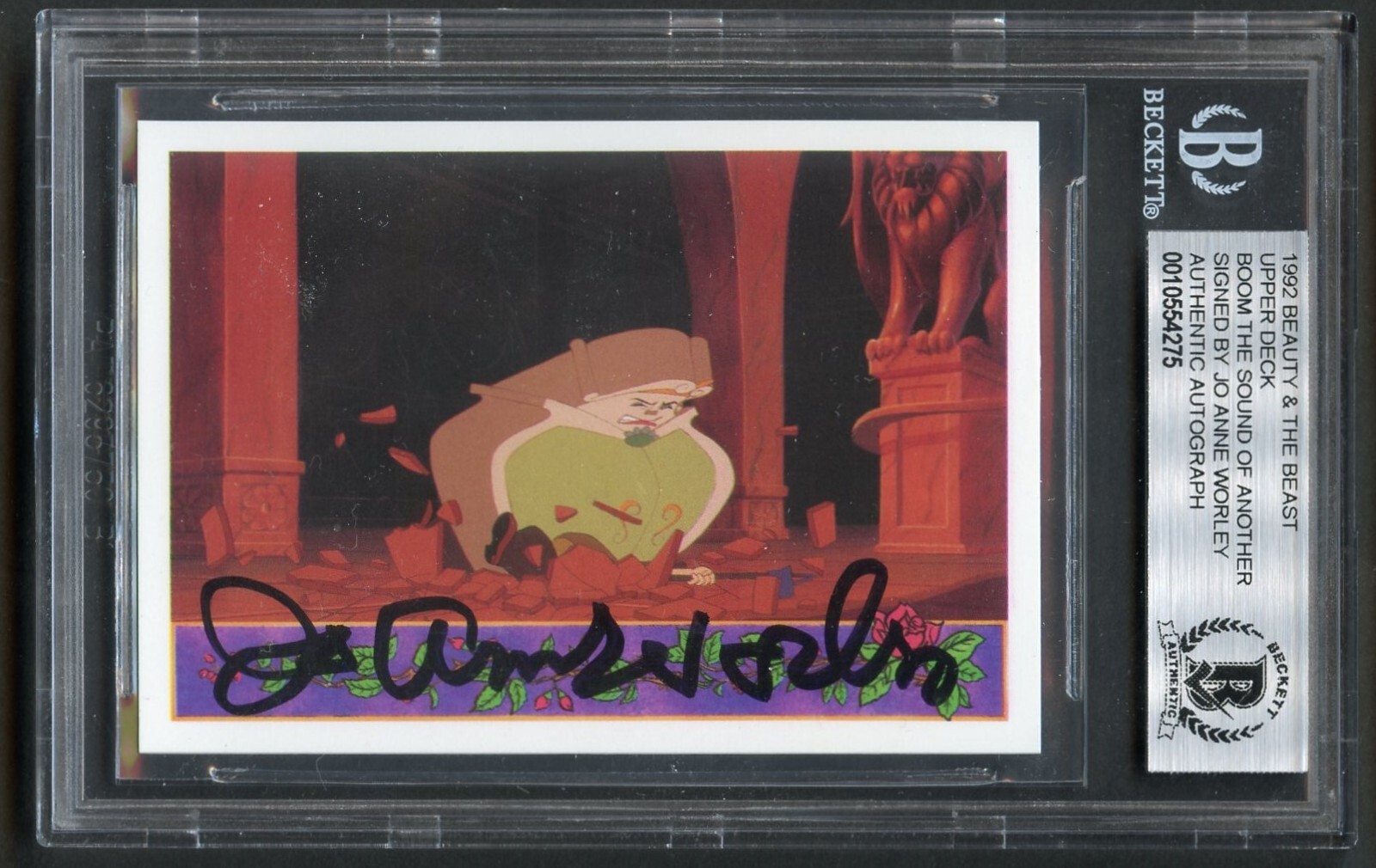 Jo Anne Worley signed autograph 1992 Upper Deck Beauty & The Beast BAS Slabbed