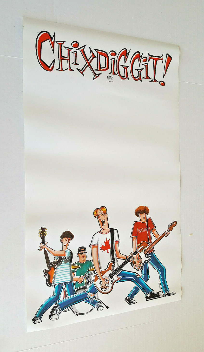 CHIXDIGGIT POSTER 22″ X 13″ Double Sided Sub Pop PROMO ONLY 1996