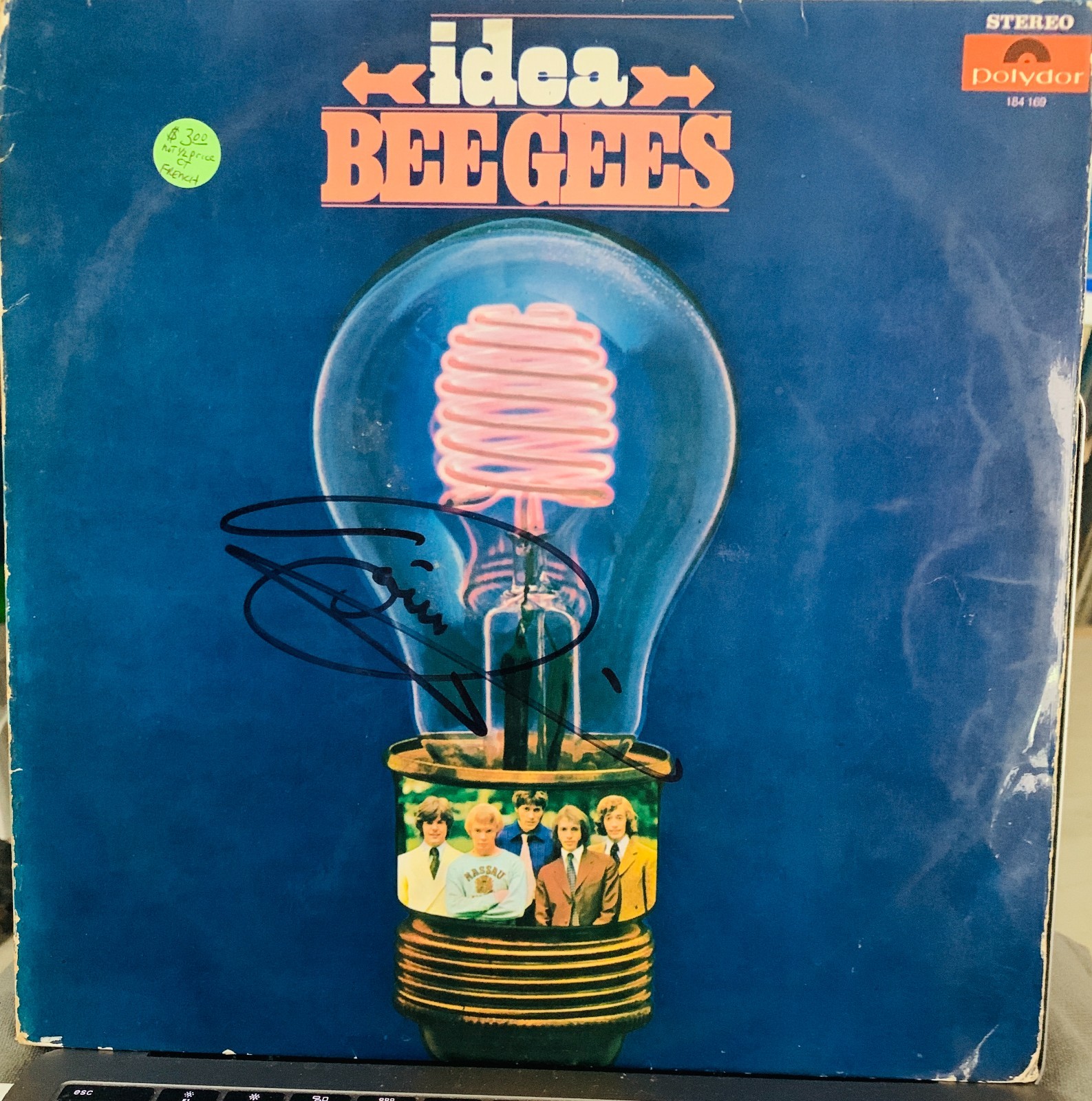 BEE GEES Signed “Idea” Album Record Barry Gibb Beckett Authentic