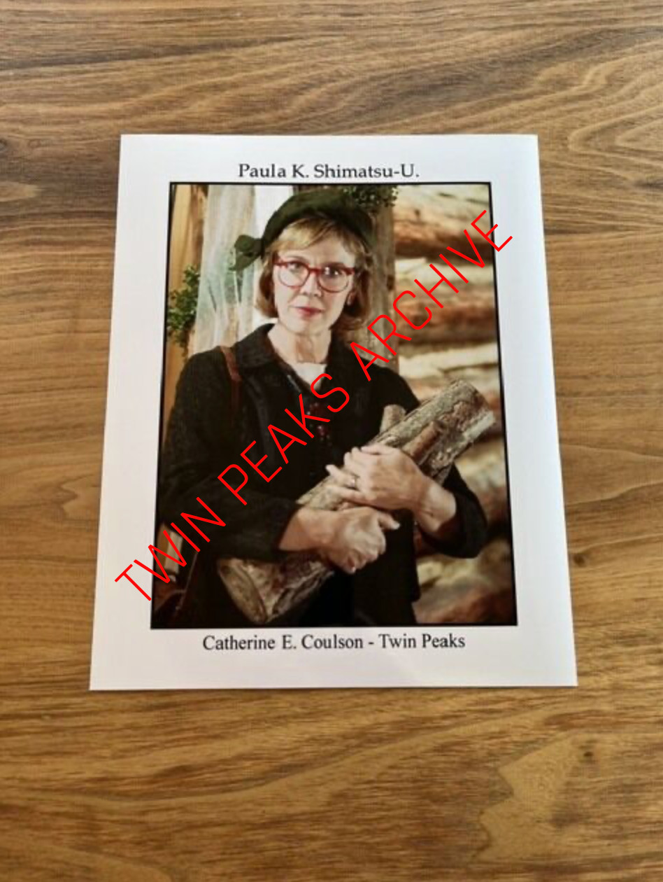 Twin Peaks Catherine Coulson The Log Lady On-Set Still 8×10 David Lynch