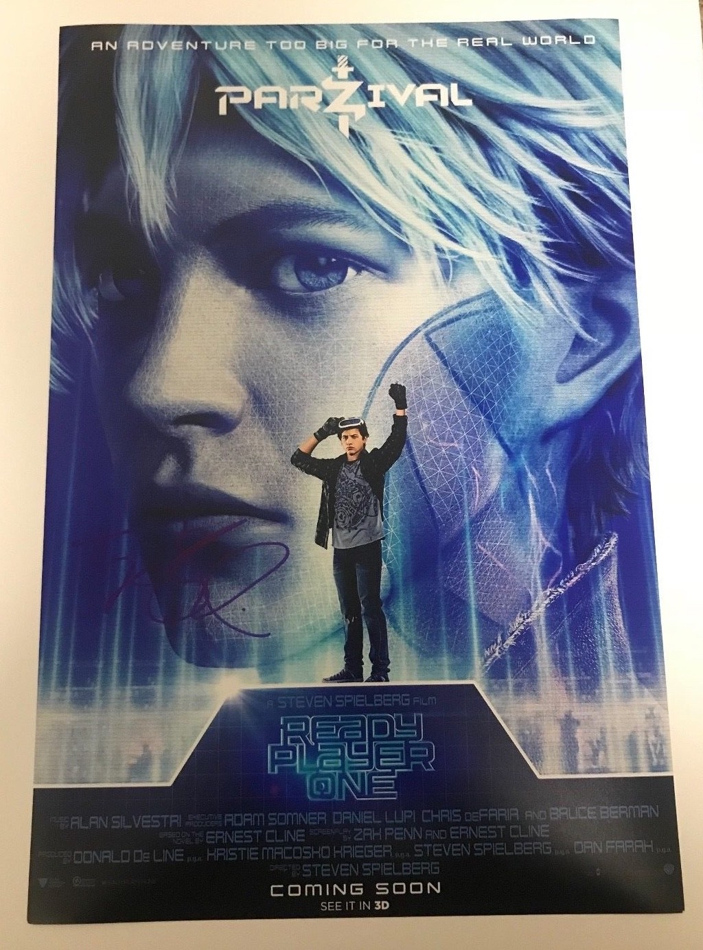 * TYE SHERIDAN * signed autographed 12×18 poster *READY PLAYER ONE *PARZIVAL * 2