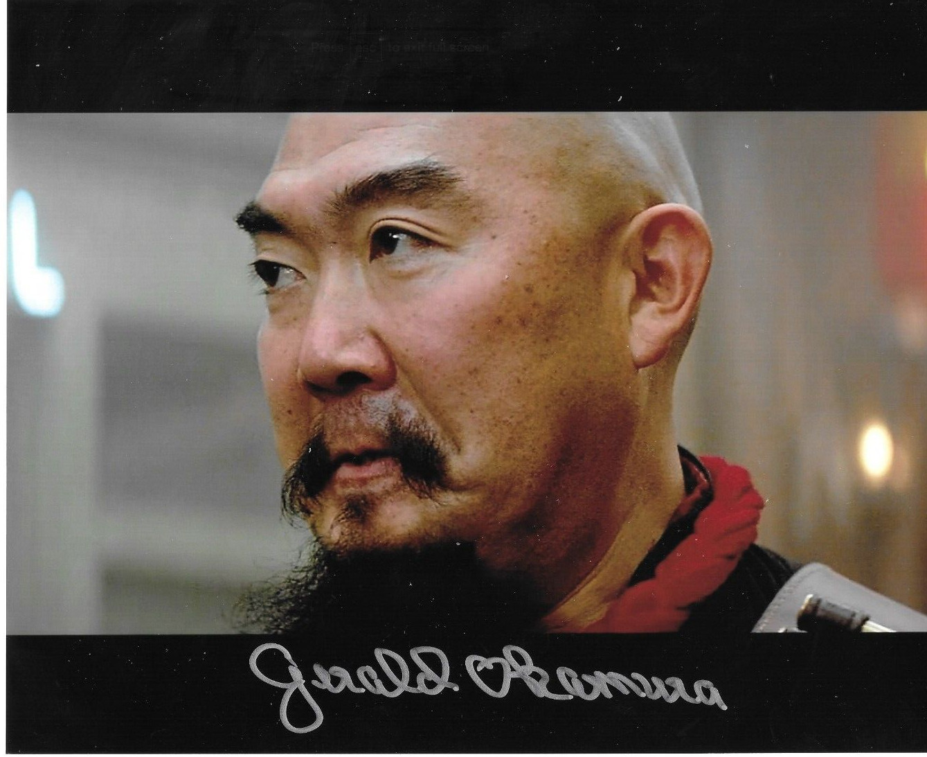 * GERALD OKAMURA * signed 8×10 * BIG TROUBLE IN LITTLE CHINA * PROOF 13