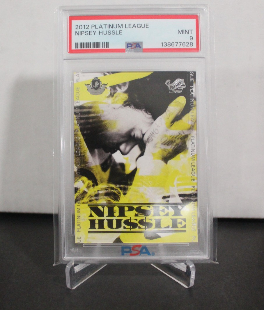 2012 PLATINUM LEAGUE NIPSEY HUSSLE CARD MINT PSA 9
