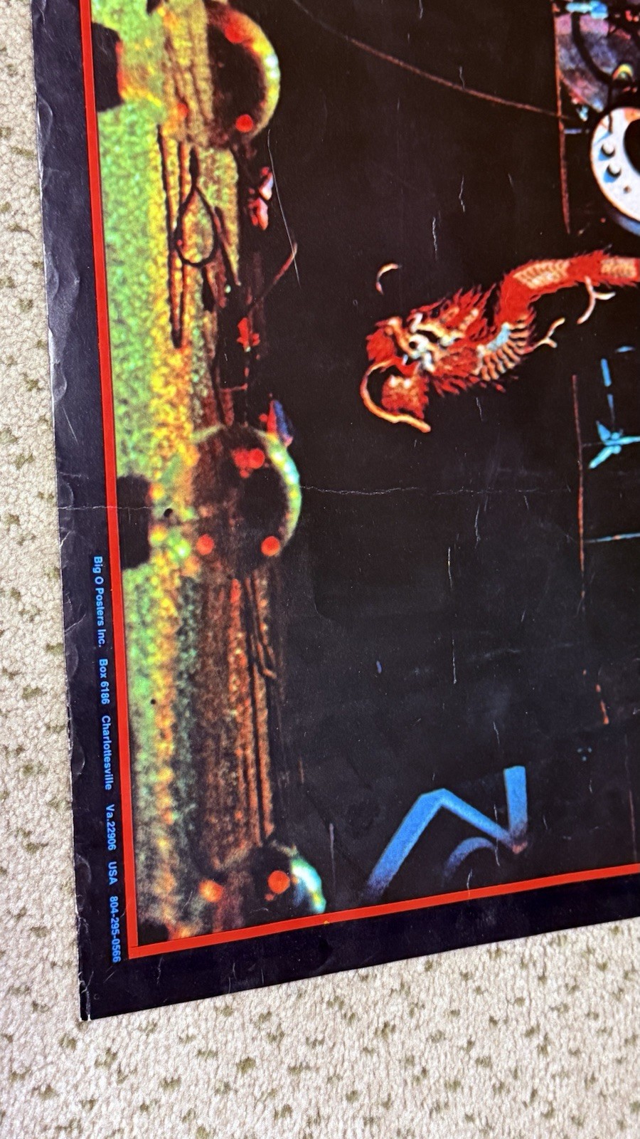 Led Zeppelin Big O Poster 1976 Robert Plant Jimmy Page