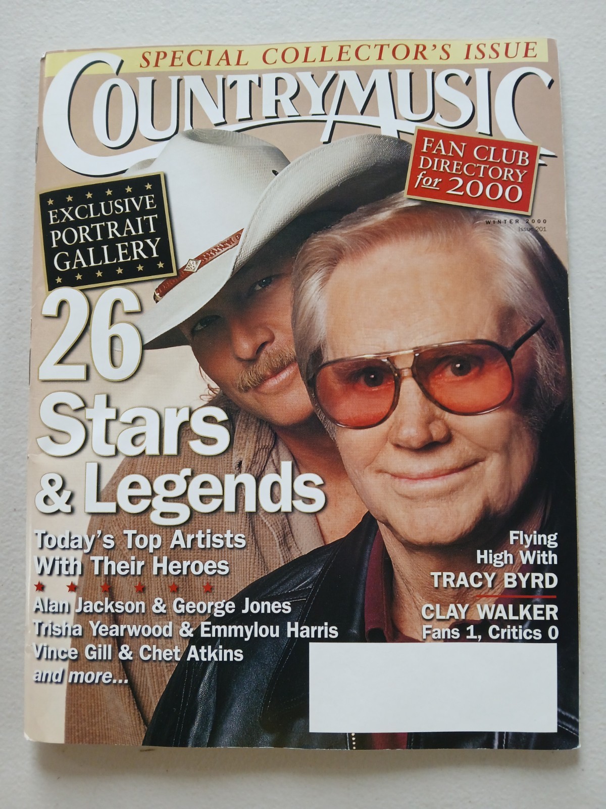 Country Music Magazine Winter 2000 Issue Alan Jackson/George Jones Cover