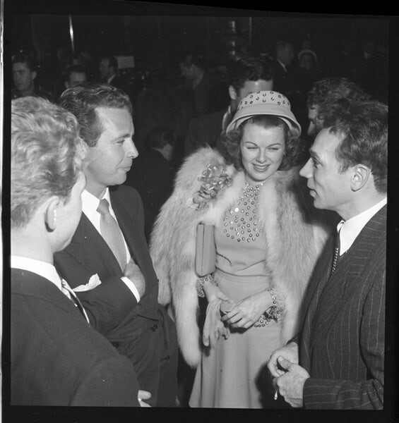 Bill Williams Dick Powell Barbara Hale Dane Clark Original 2.25 x 2.25 Negative