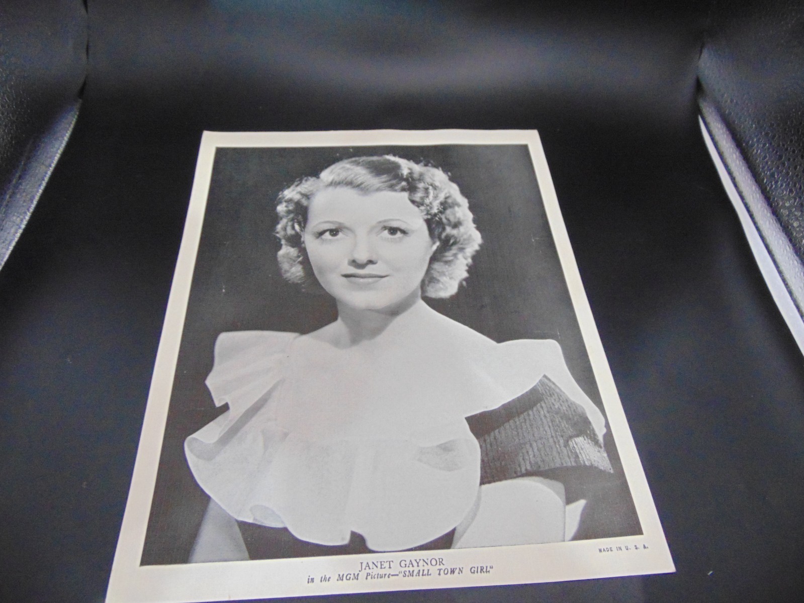 Vintage 1930’s Linen Picture 8 X 10 Hollywood Movie Star Janet Gaynor Town Girl