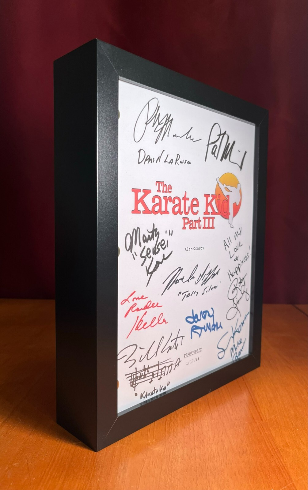 The Karate Kid Part III Script Cast-Signed – Autograph Reprints – 115 Pages
