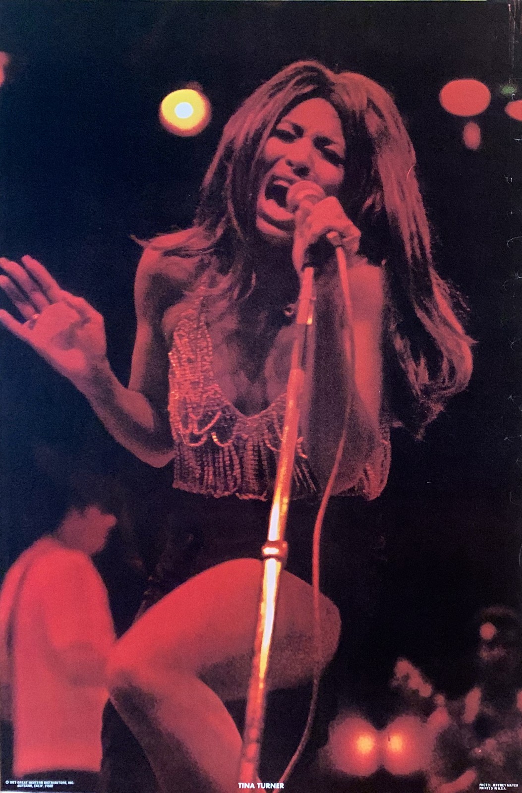 Tina Turner Vintage 1970s Poster 23×32 Great Western Posters 1973 Original