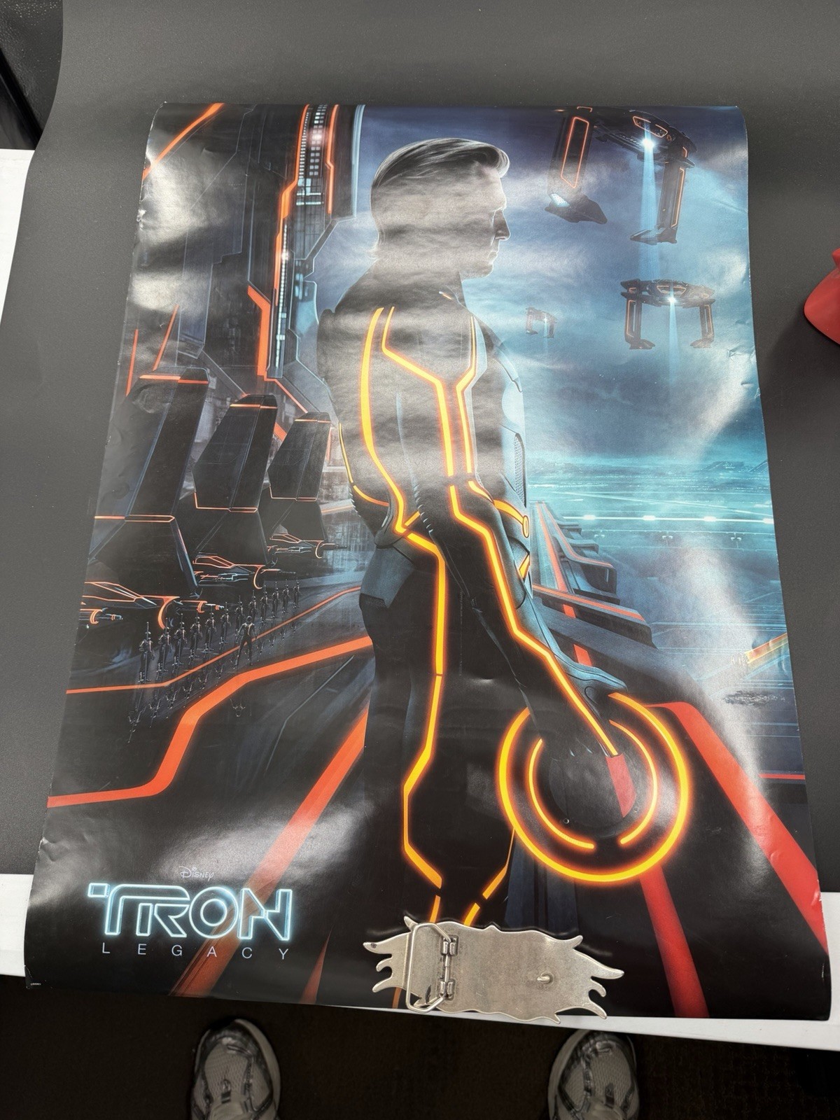 TRON LEGACY Night Theatrical Promo Poster 19×27 Original 2010 Double Sided