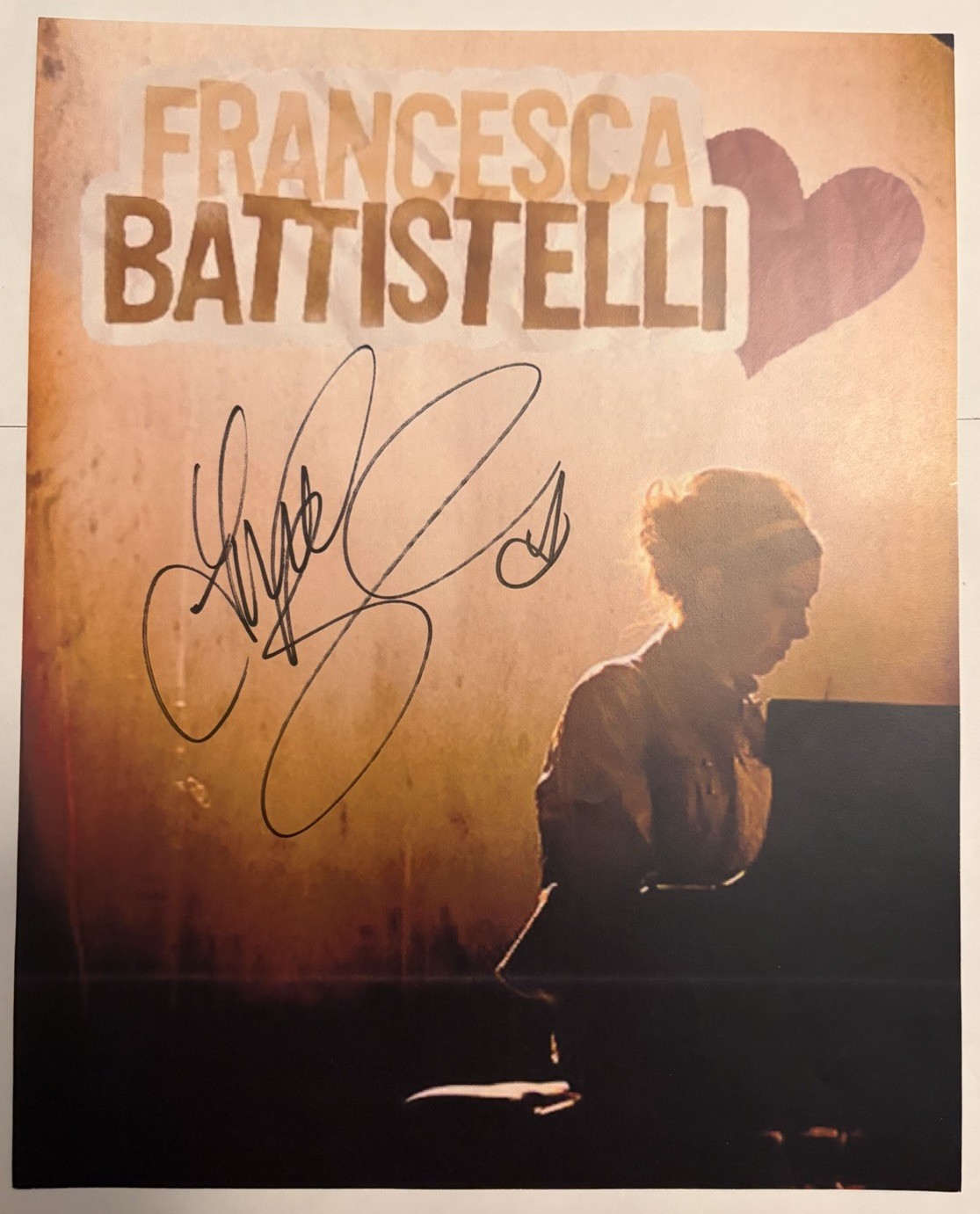 Francesca Battistelli My Paper Heart Signed Autographed 8×10 Live Photo Rare!