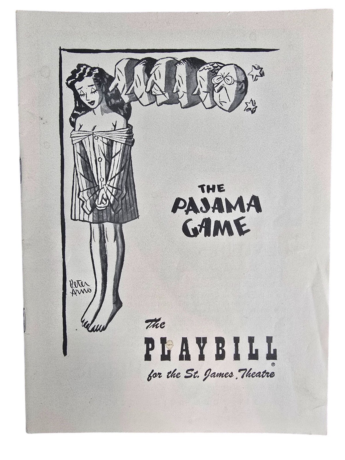 The Pajama Game 1954 Playbill St. James Theatre Broadway Program