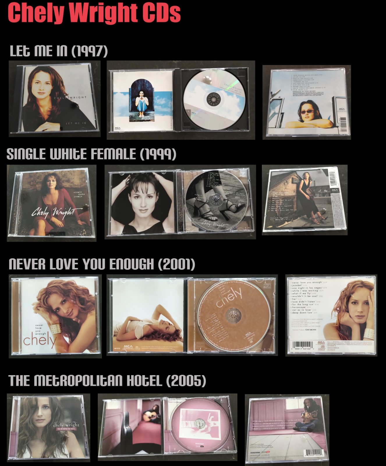Chely Wright Lot – 4 CDs + SIGNED Wish Me Away DVD + SIGNED Like Me (2010) Book
