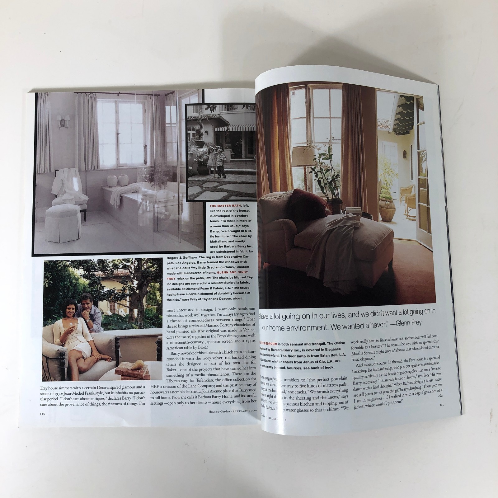 Glenn Frey House Design Article – House & Garden Magazine February 2000 Eagles