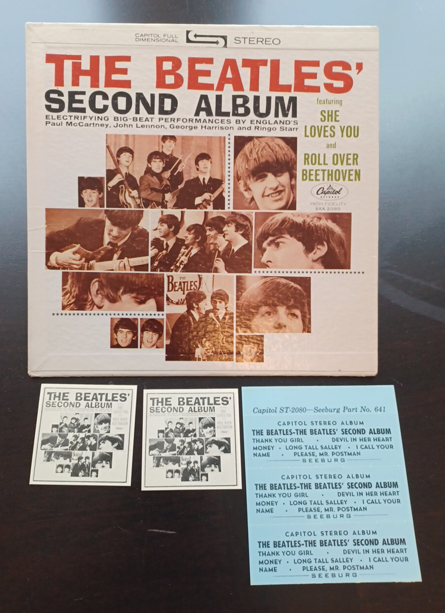 BEATLES 1964 ~ 33rpm Jukebox ‘Second Album’ NM Including 2 Tags & 3 Blue Tags