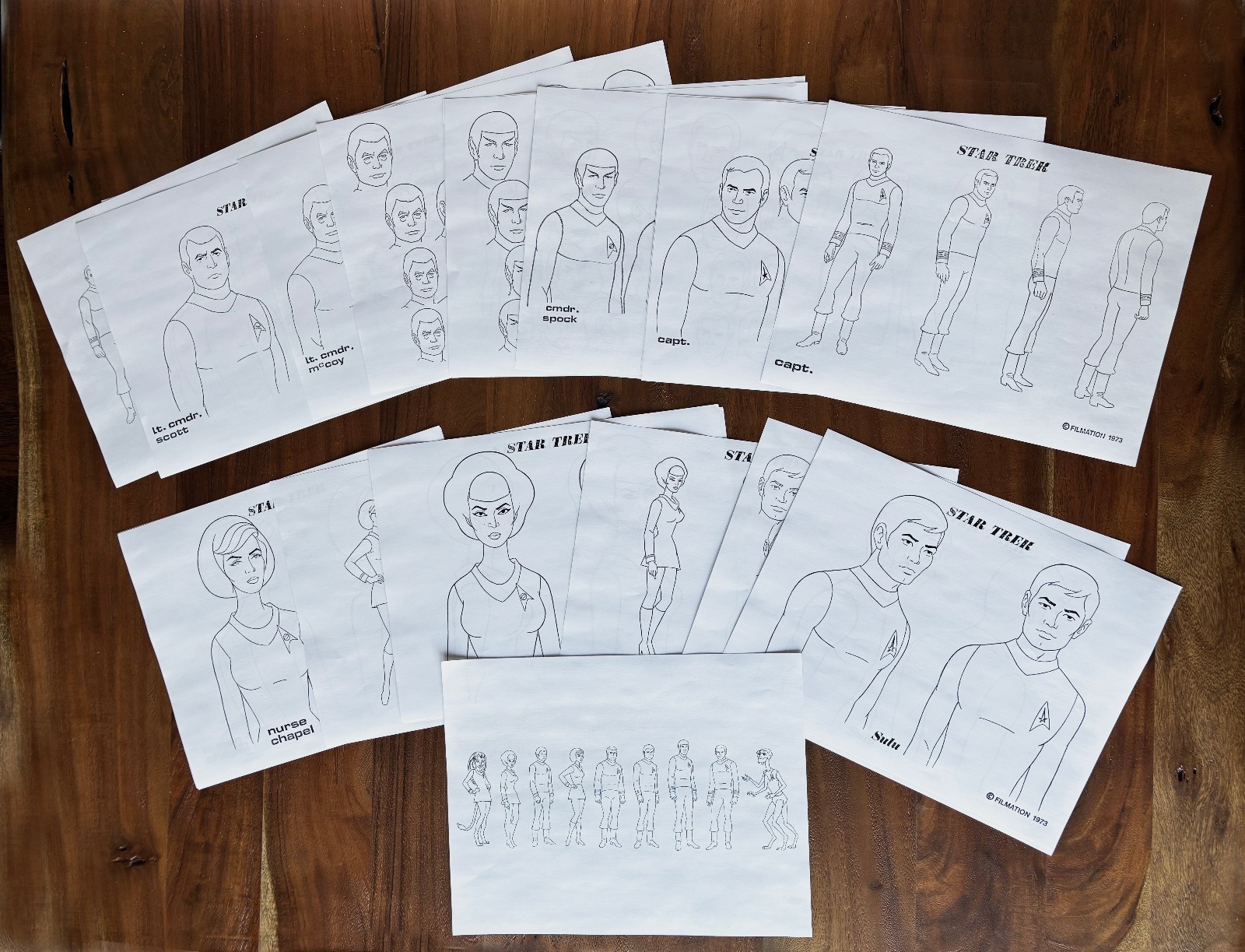 Animated Star Trek “Albatross” Script, Storyboard, Model Sheets – Reprint