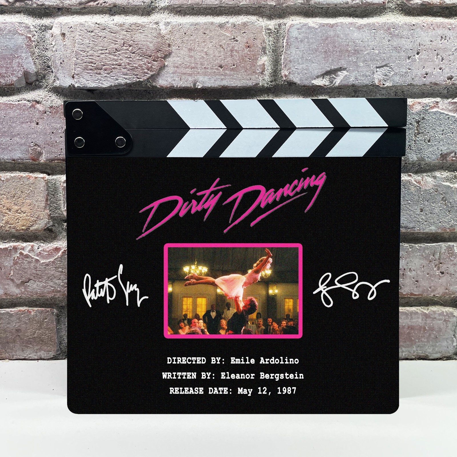 Dirty Dancing Signed Facsimile Clapboard Prop – 80s Romance Movie Memorabilia