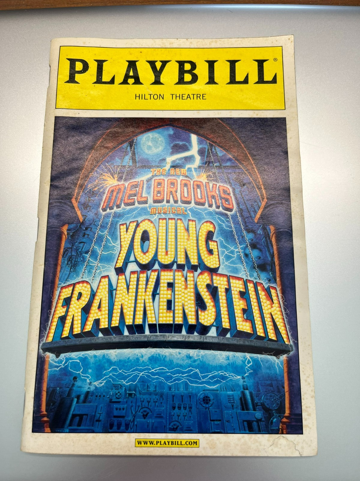 Young Frankenstein Playbill November 2007 Hilton Theater
