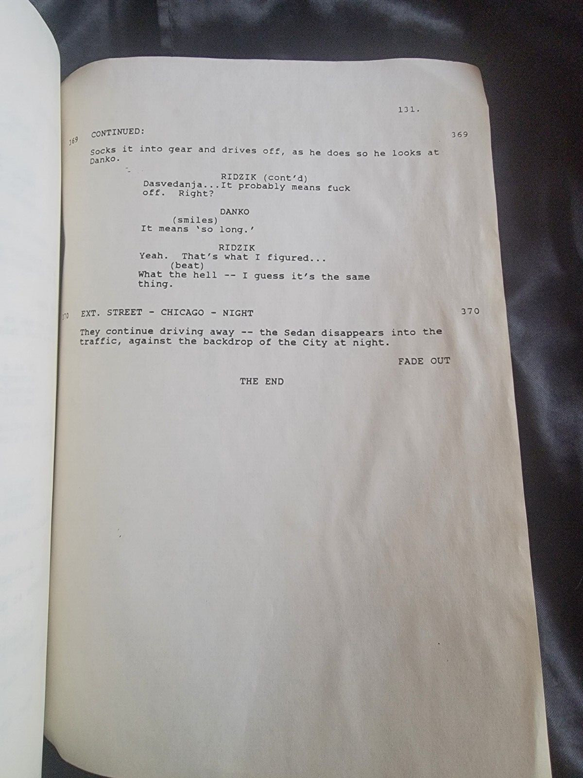 1988 ORIGINAL ‘RED HEAT’ MOVIE SCRIPT 1st DRAFT BELUSHI, SCHWARTZENEGGER