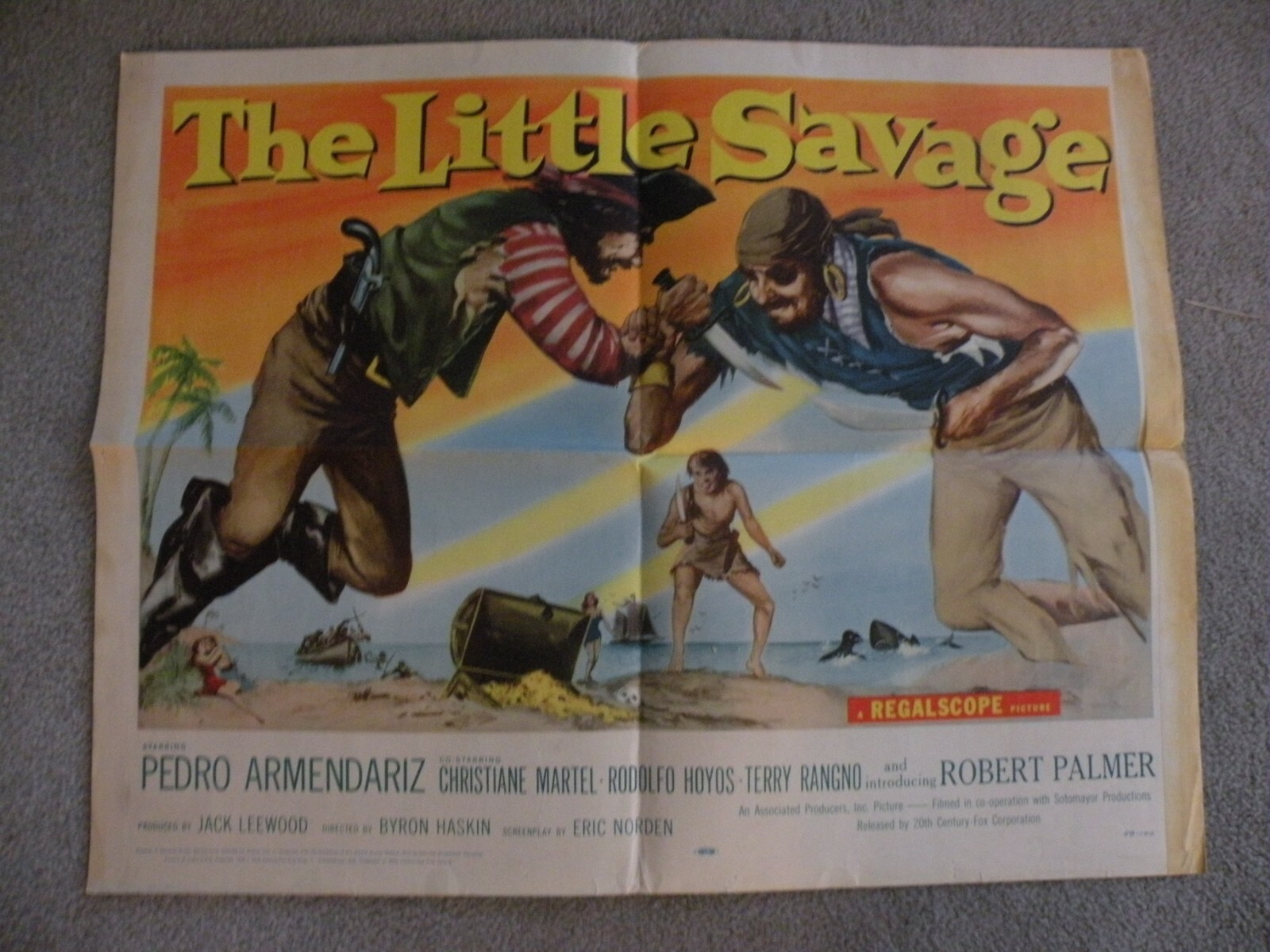 The Little Savage Pedro Armendariz Christiane Martel #59/100 movie poster 22X28