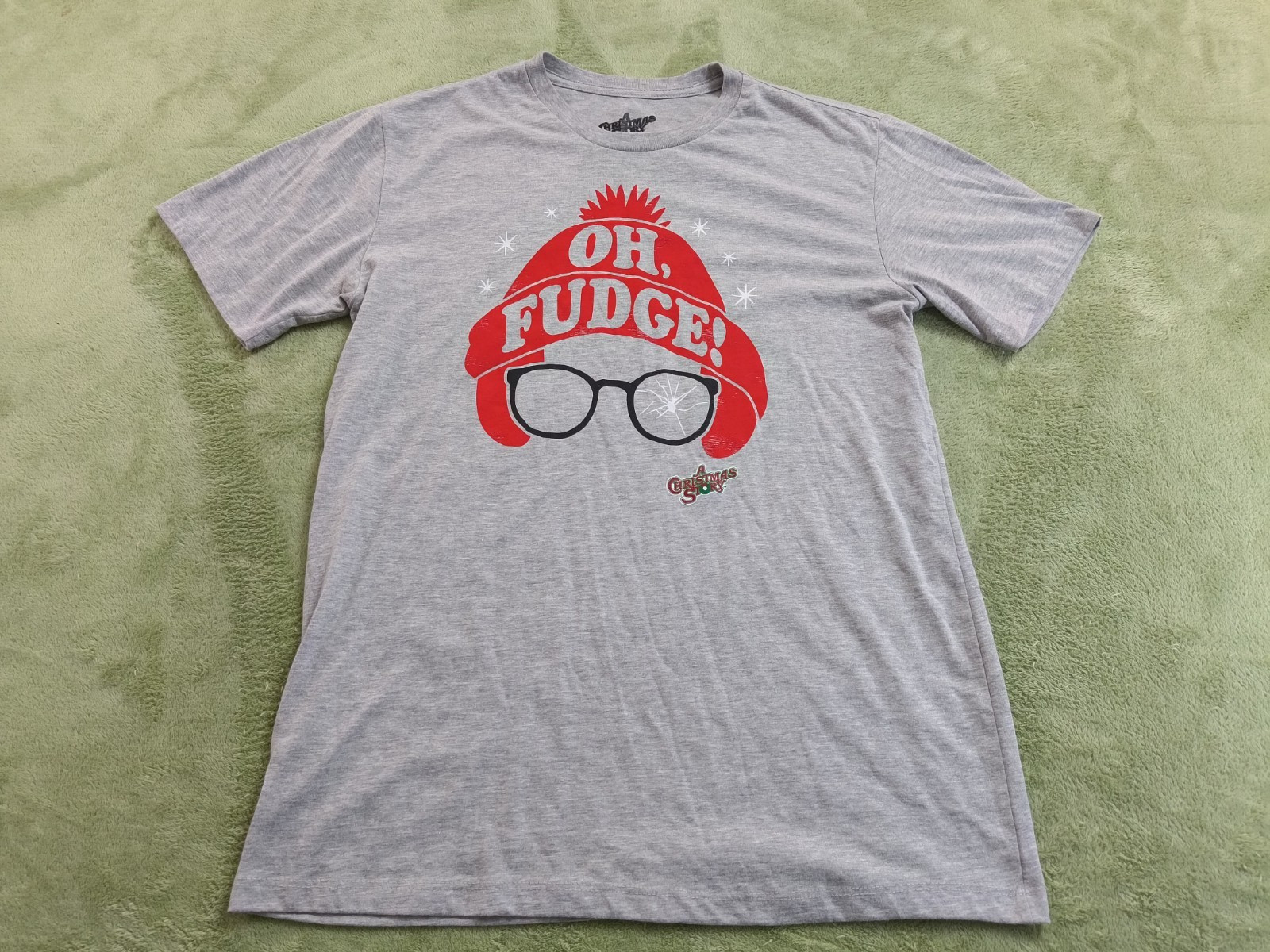 A Christmas Story T-Shirt Mens M Medium Oh Fudge Ralphie Funny Holiday Movie Tee