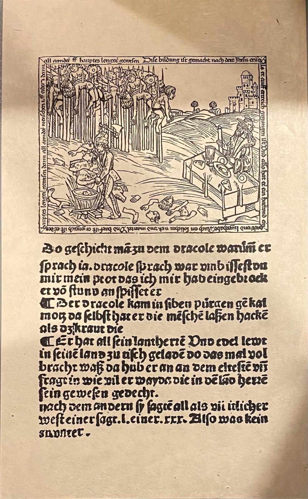 RARE Bram Stoker’s Dracula 1992 Prop Woodcut Illustration W/ COA Coppola Oldman