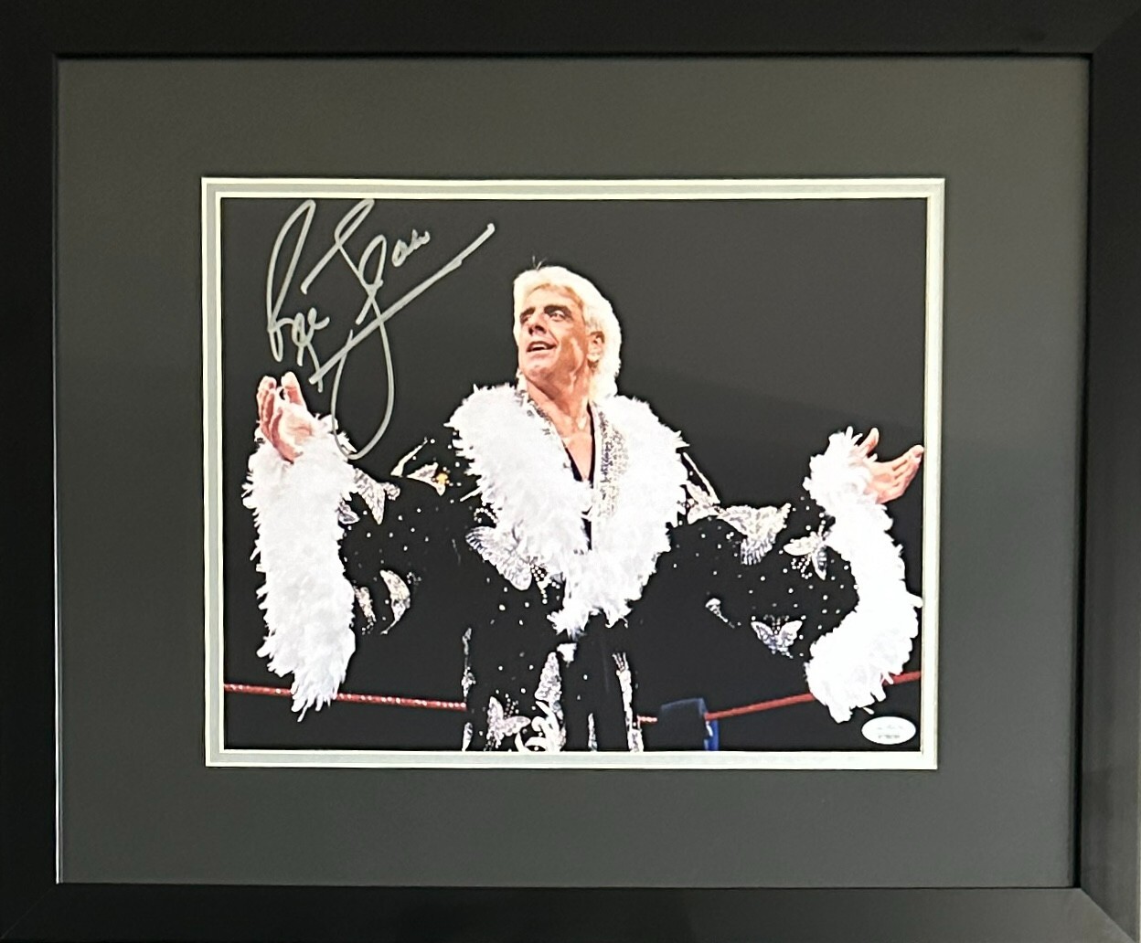 Ric Flair autographed signed 11×14 framed photo WWF Wrestler JSA COA
