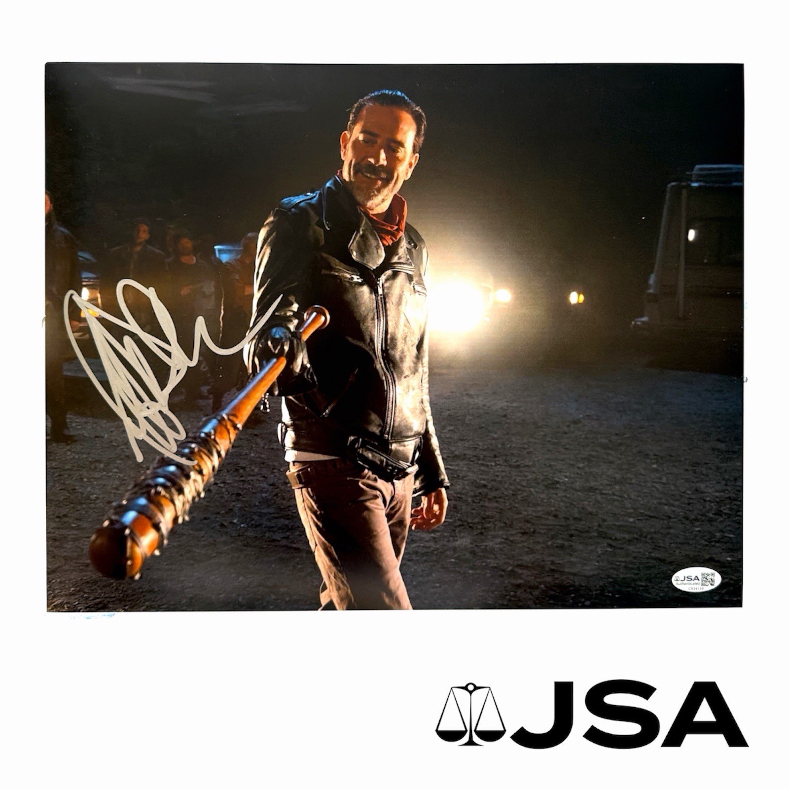 Jeffrey Dean Morgan Signed Autographed Negan Walking Dead 11×14 Photo ~ JSA COA