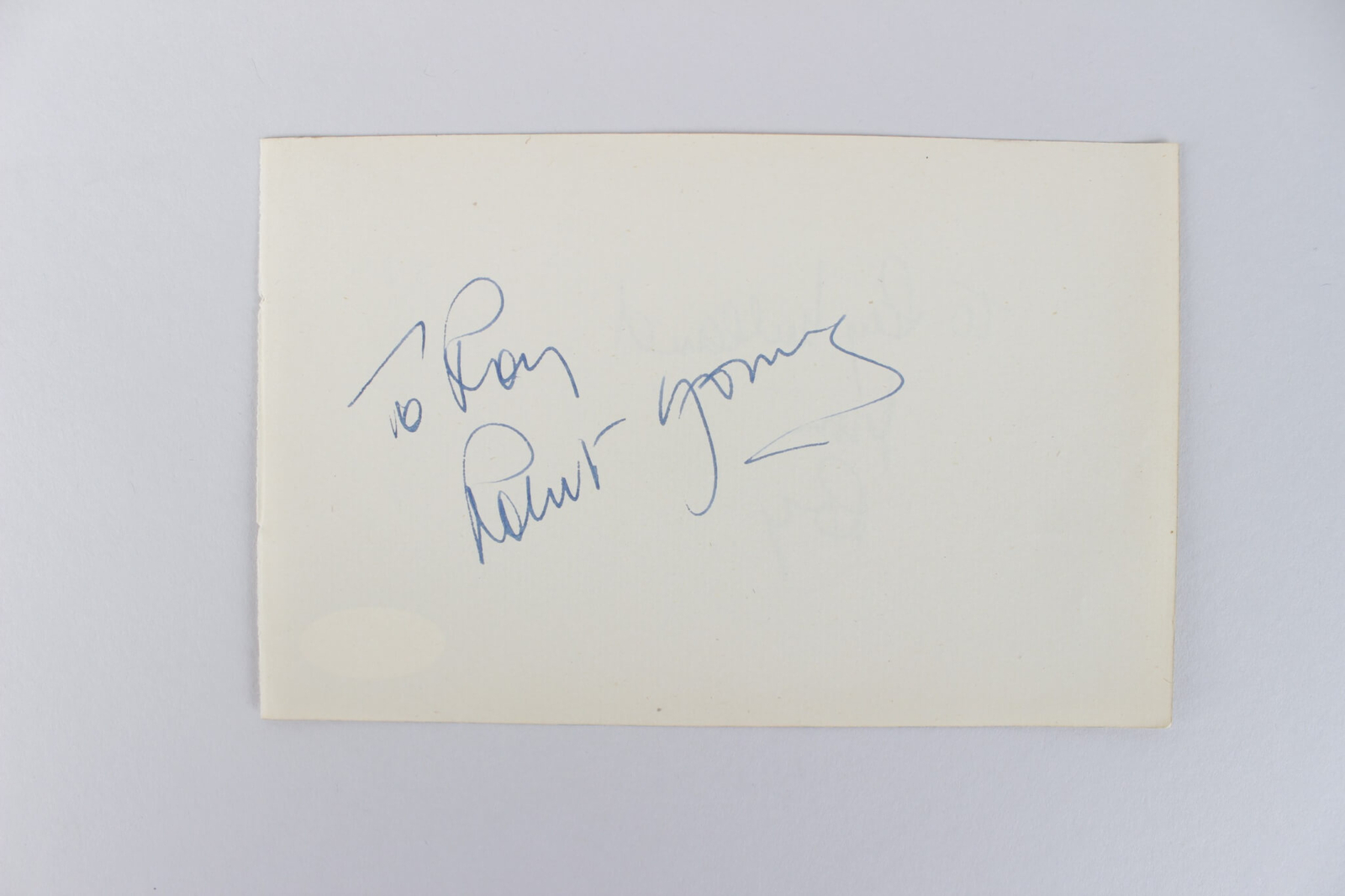 Robert Young & Ray Milland Signed Cut – COA JSA