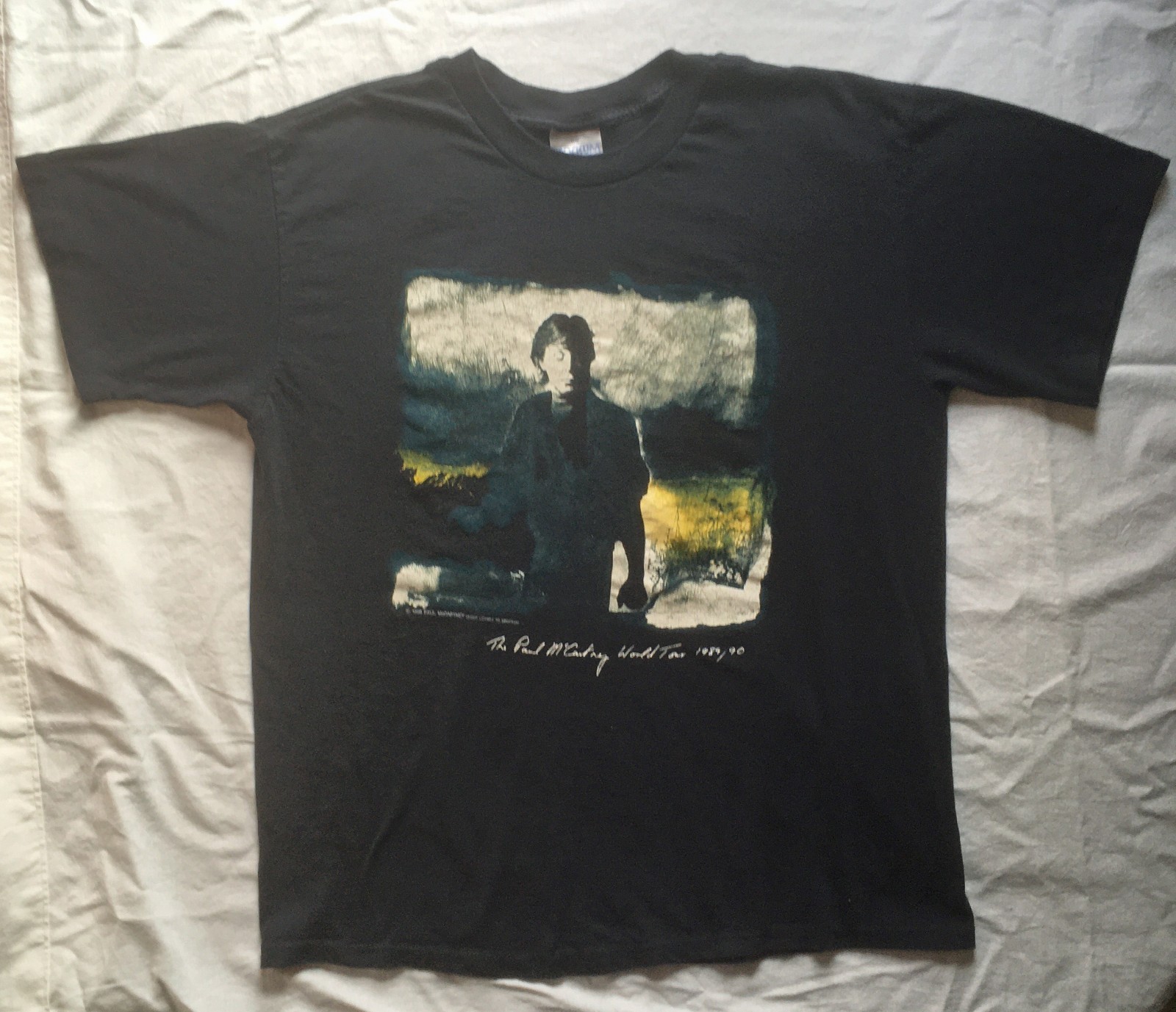 Paul McCartney World Tour 1989 1990 T-Shirt sz XL Vintage USA Original Brockum
