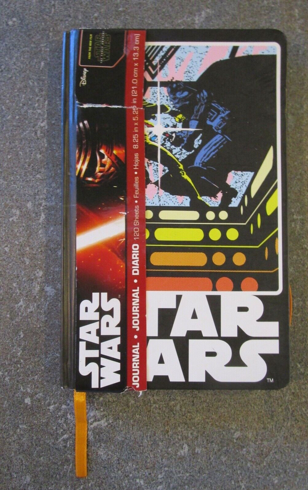 STAR WARS Disney Journal 120 lined sheets 8.25 in x 5.25 in NOTEBOOK NEW