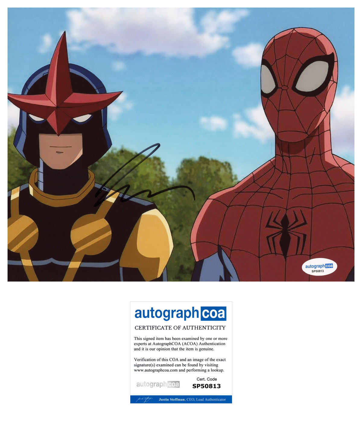 Logan Miller ‘Ultimate Spider-Man’ Signed 8×10 Photo ‘Sam Alexander’ ACOA