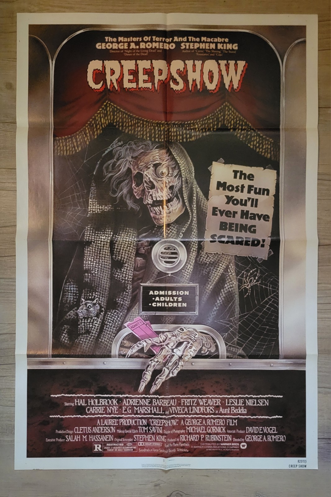 CREEPSHOW Original One Sheet Movie Poster – 1982 – VERY RARE!