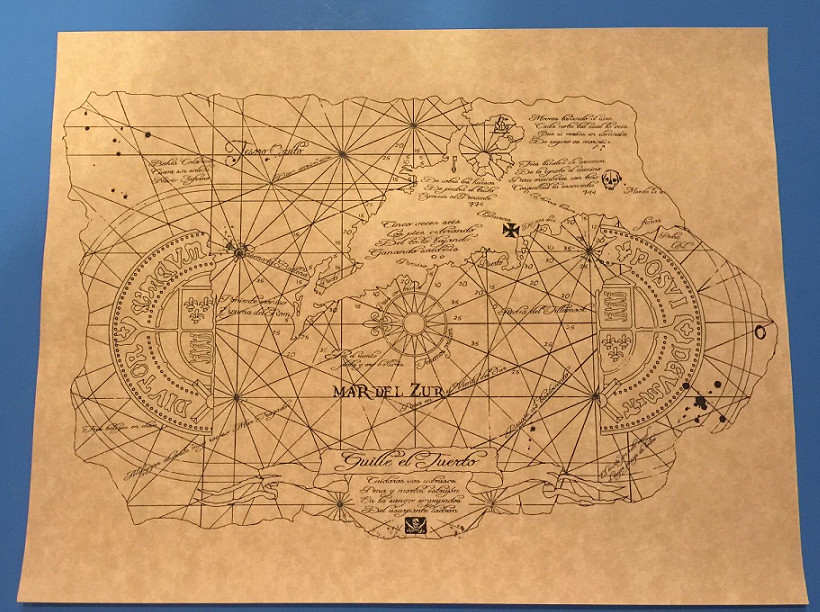 1985 Goonies One Eyed Willie Treasure Map Prop/Replica Mikey Fratelli’s