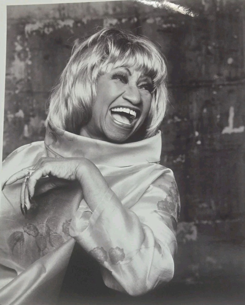 CELIA CRUZ Queen of Latin Music 8×10 Photo Salsa B&W Reprint