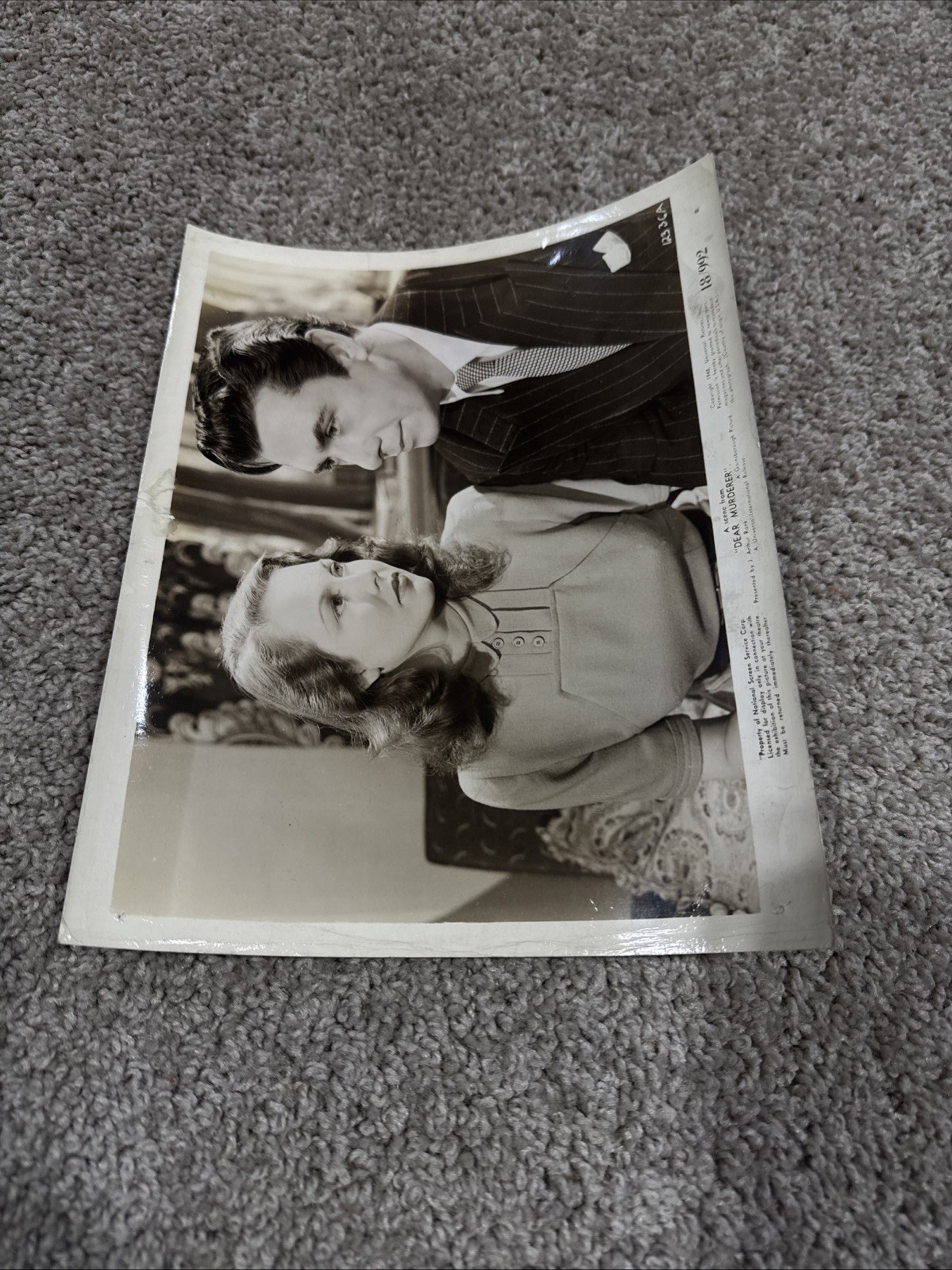 Original Vintage Photo 1948 Dear Murderer Hazel Court Maxwell Reed