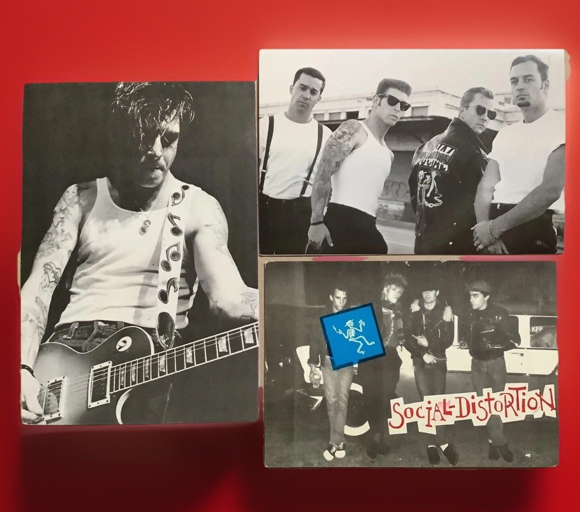 SOCIAL DISTORTION Vintage RARE Fan Club Christmas Card & Postcards 1986 & 1991