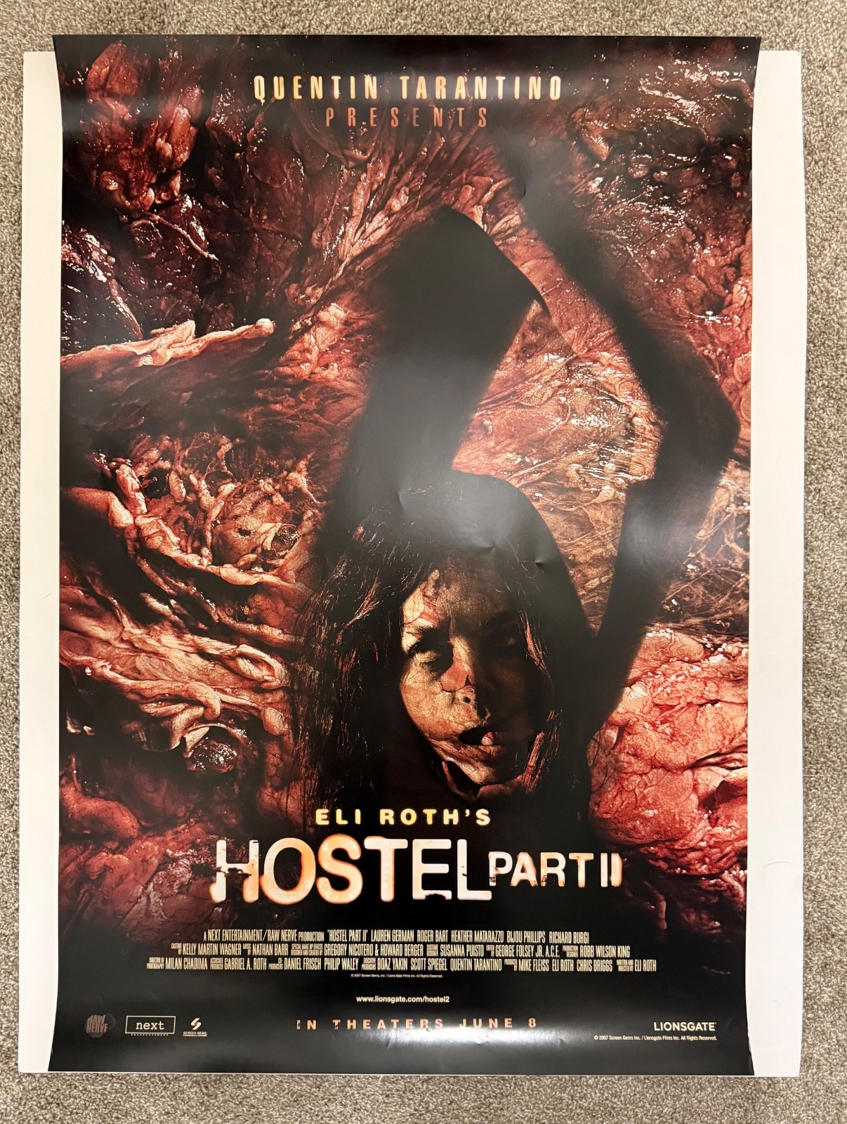 Original HOSTEL PART 2 Movie Poster 27×40 Eli Roth Horror Saw Grindhouse