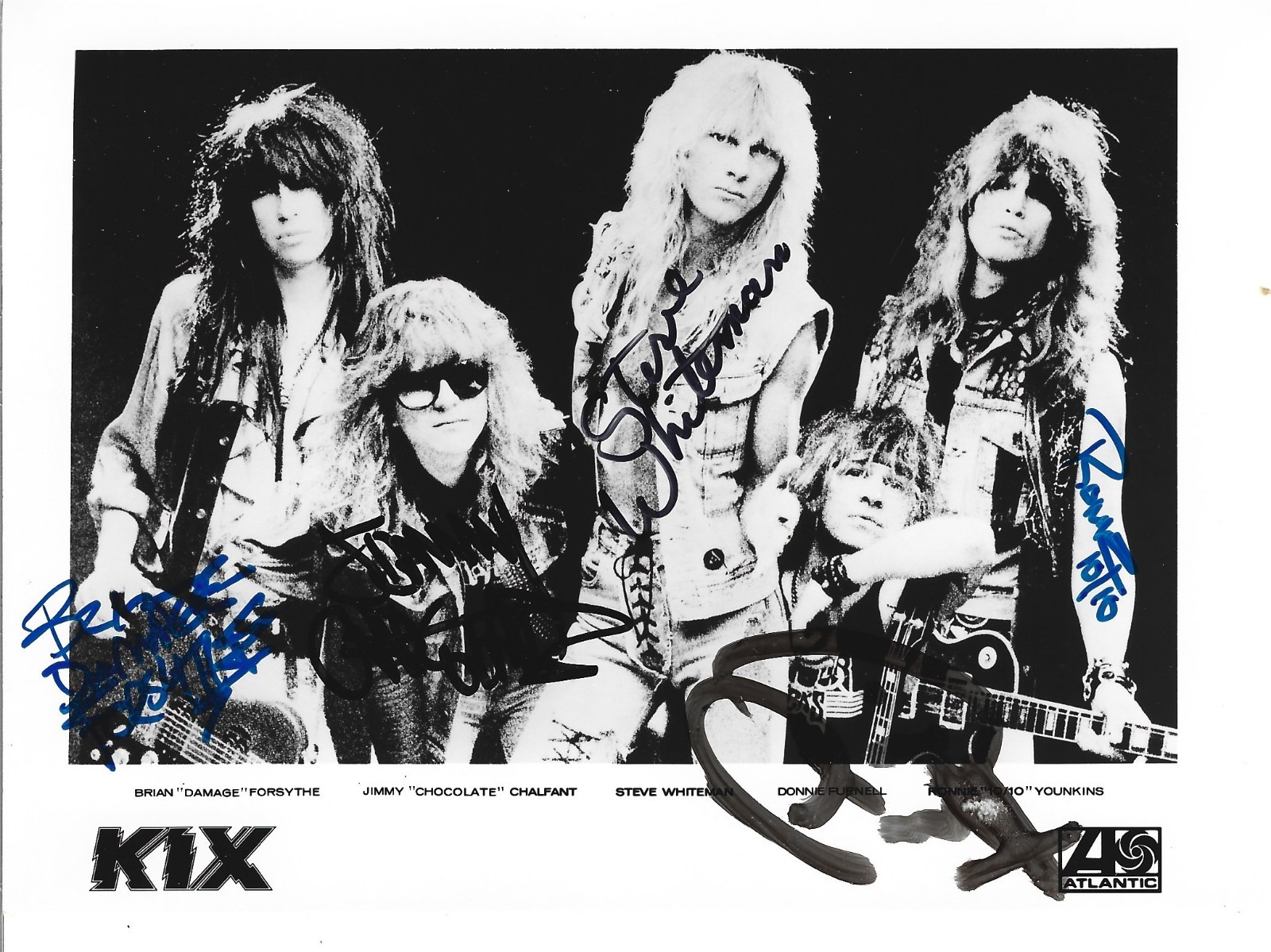 KIX glam band fully hand SIGNED 5×7″ Promo Photo #4 JSA COA Autograph Purnell +4
