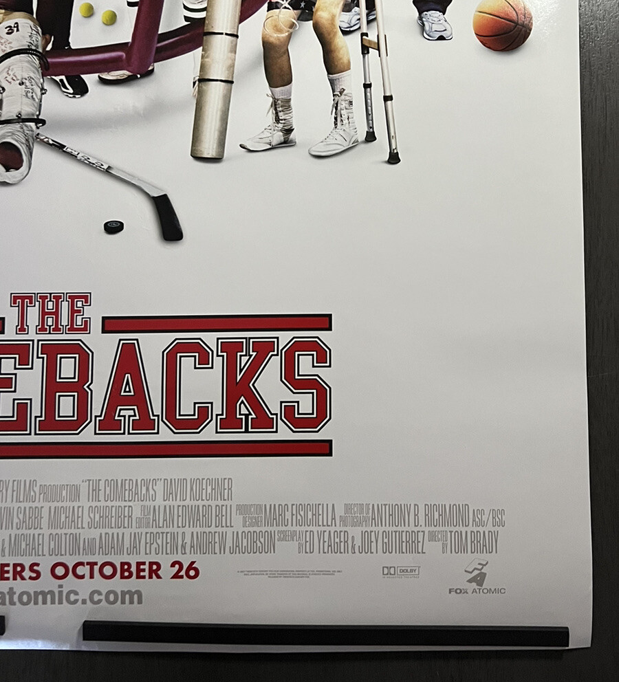 2007 THE COMEBACKS 27×40 ORIGINAL D/S MOVIE POSTER B Version